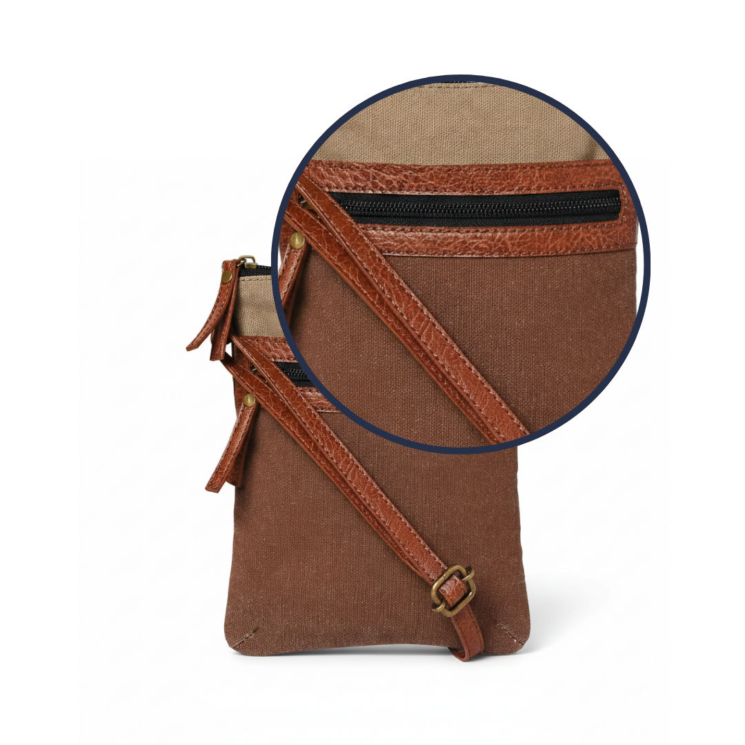 Stylish Cotton Canvas Crossbody Bag 090